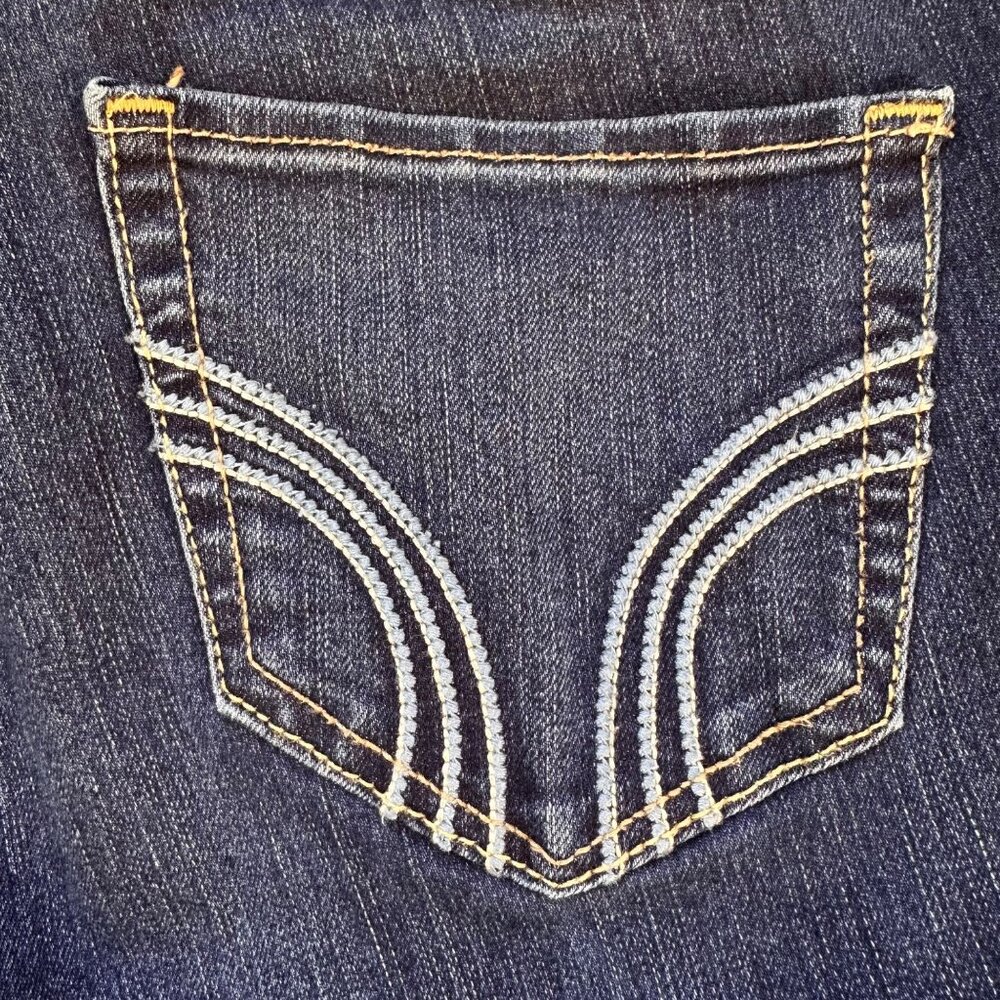 Hollister Super Skinny Low Rise Dark Blue Jeans Size 27 - Picture 13 of 13